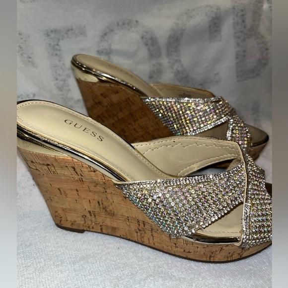 Guess Sparkly Wedges. Size 8 - Picture 4 of 6
